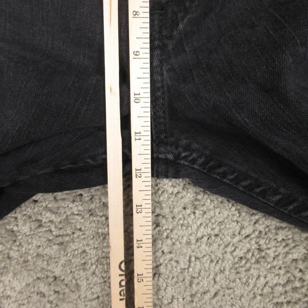 Levis Jeans Mens 36x30 Black 569 Loose Straight Baggy Washed Dark Denim Pants